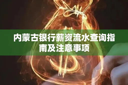 内蒙古银行薪资流水查询指南及注意事项