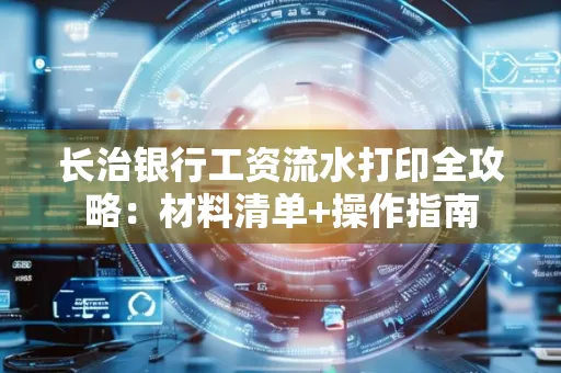 长治银行工资流水打印全攻略：材料清单+操作指南