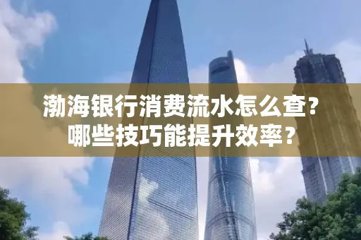 渤海银行消费流水怎么查?哪些技巧能提升效率?