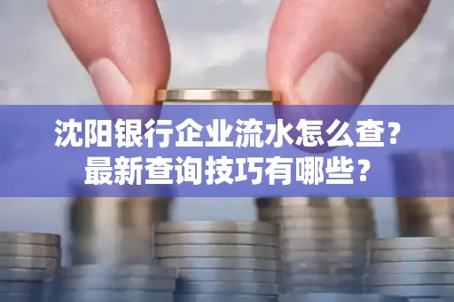 沈阳银行企业流水怎么查?最新查询技巧有哪些?