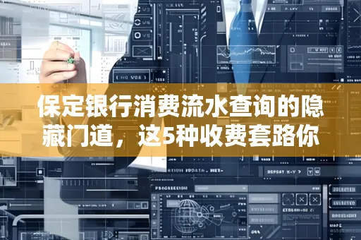 保定银行消费流水查询的隐藏门道,这5种收费套路你知道几个?