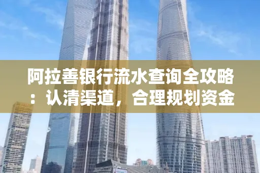 阿拉善银行流水查询全攻略:认清渠道,合理规划资金流动技巧