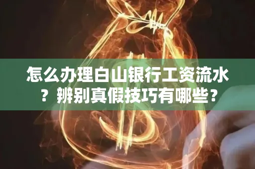 怎么办理白山银行工资流水?辨别真假技巧有哪些?