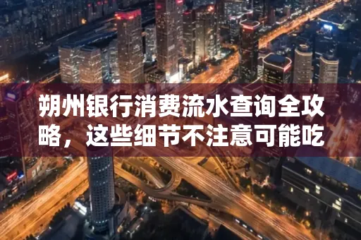 朔州银行消费流水查询全攻略，这些细节不注意可能吃大亏
